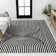 Tapis noir / blanc Sofia