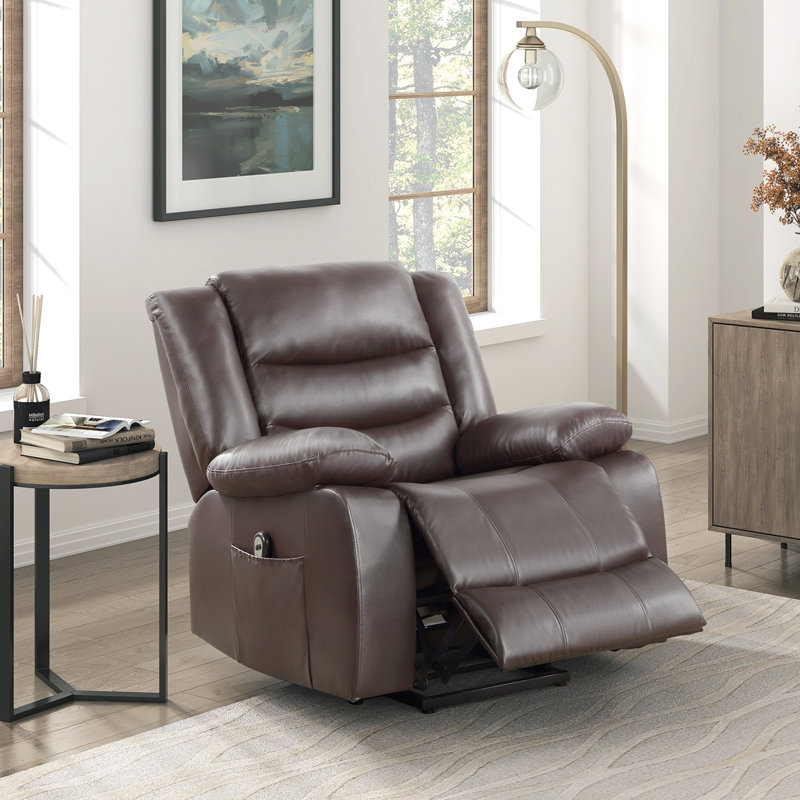 Living Room Furniture Recliner Chair, Brown 