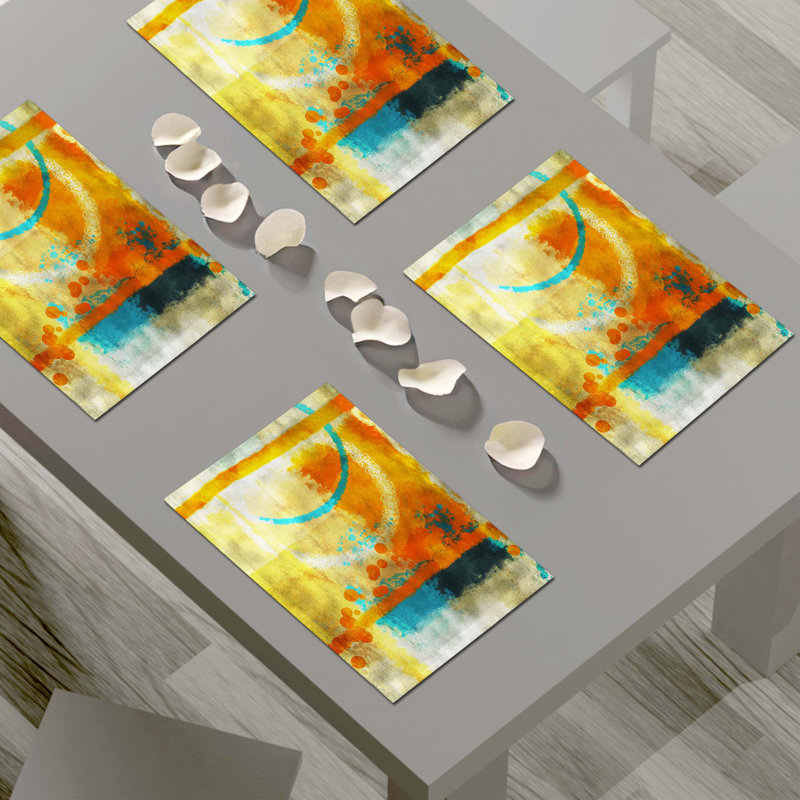 Napperon abstrait en polyester