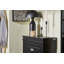 Rangement à chaussures 3 tiroirs pour couloir, salon, petit espace, noir, l 20,9 po x P 9,4 po x H 46,1 po-731606925-699097543