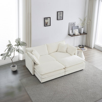 Canapé modulaire rembourré 4 pièces 4 pièces