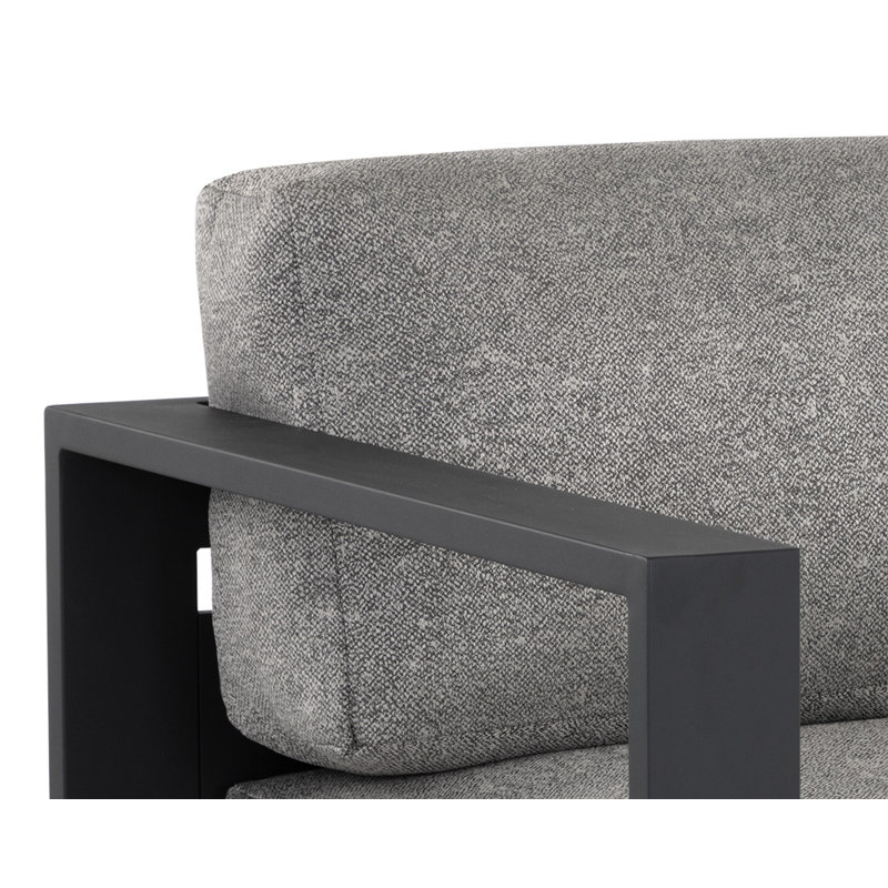 Tavira Outdoor Lounge Chair, Black, Gray