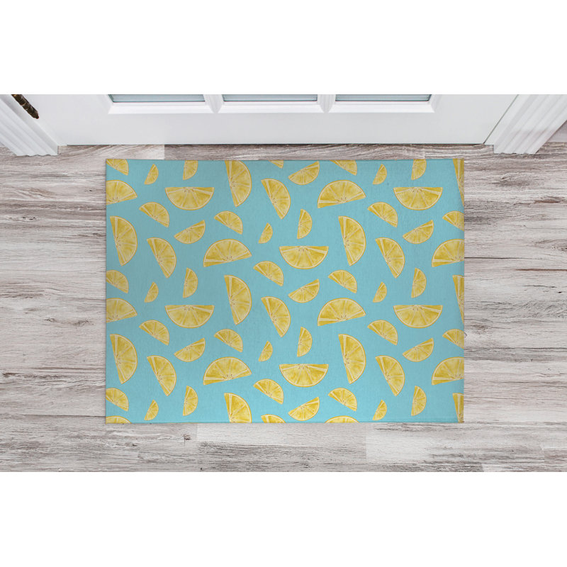 Citron d'été, Turquoise, L 60 po x L 84 po