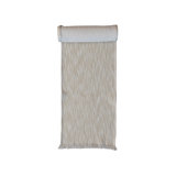 Woven Cotton Slub Table Runner With Metallic Thread And Fringe