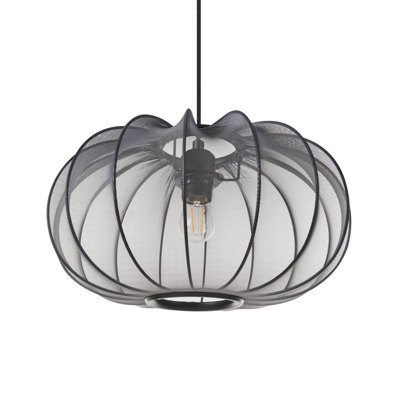 1 - Light Matte Unique/Statement Pendant, Black