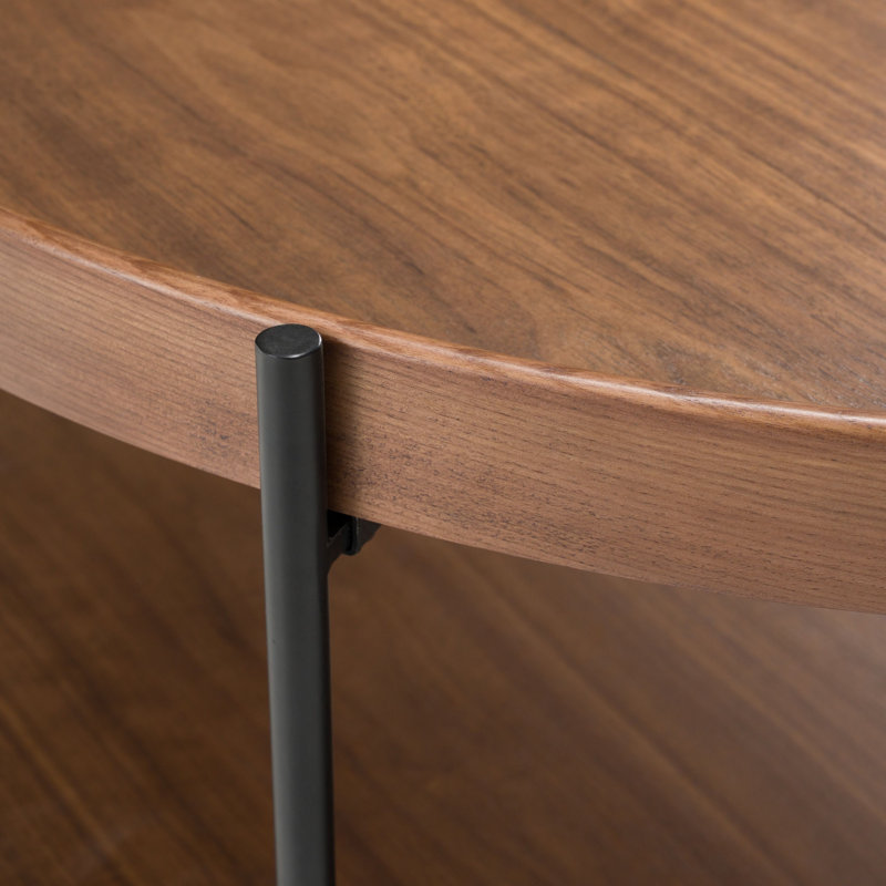 Sulender - Modern Large Coffee Table, Walnut