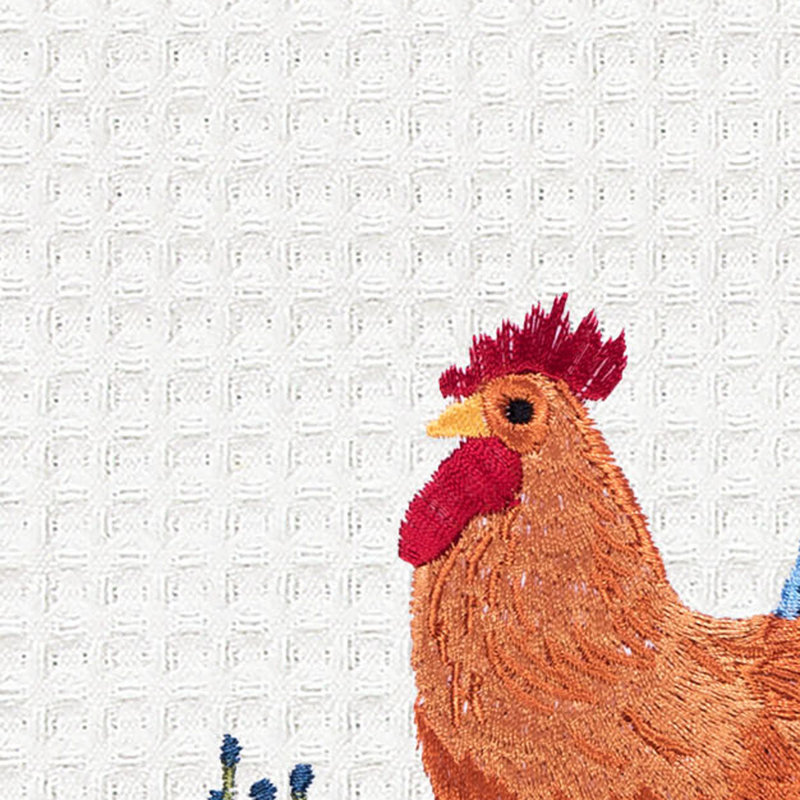 Débarbouillette gaufrée Rooster