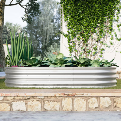 Raised Garden Bed Kit - Metal Raised Bed Garden For Flower Planters, Vegetables Herb