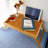 Bamboo Bed Tray,Breakfast Tray With Folding Legs Serving Tray With Carrying Handles Portable Lap Tray Lightweight Decorative Tray Food Tray For Breakfast In Bed,Reading Or Working