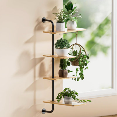 Étagère de fenêtre pour plante, support de plante à 4 niveaux