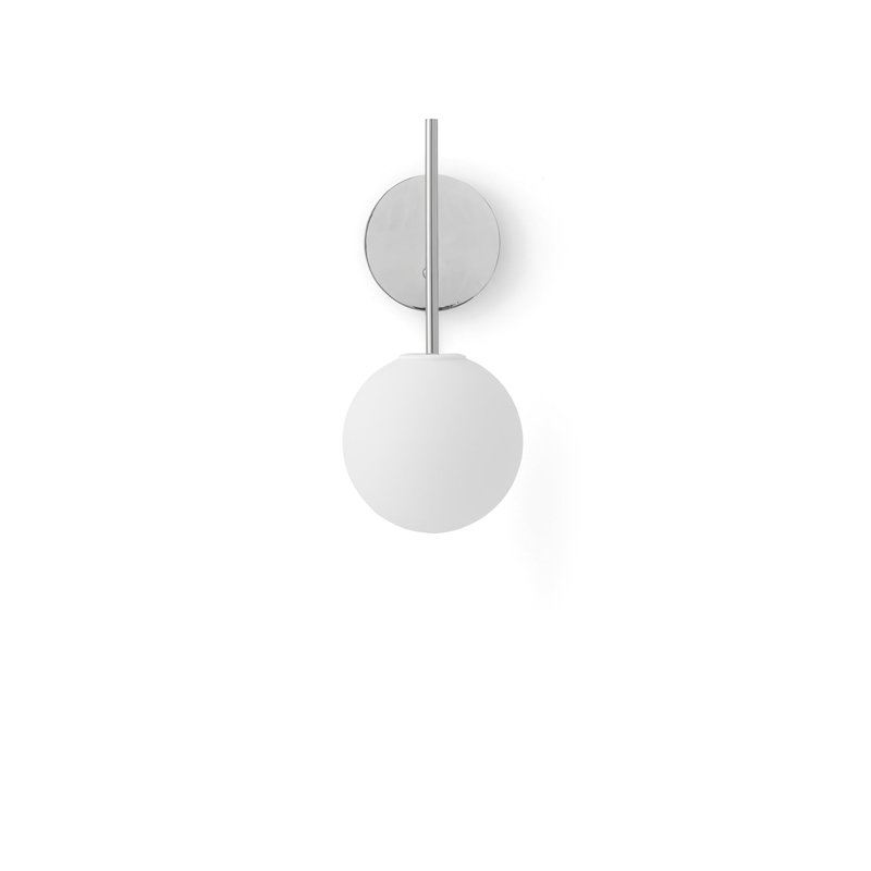 TR 1 - Light Armed Sconce, Polished Steel