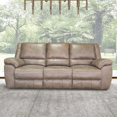 88" W Transitional Sofa, Brown
