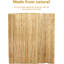 Rouleau de clôture en bambou naturel 4 pi x 6 pi-135721732