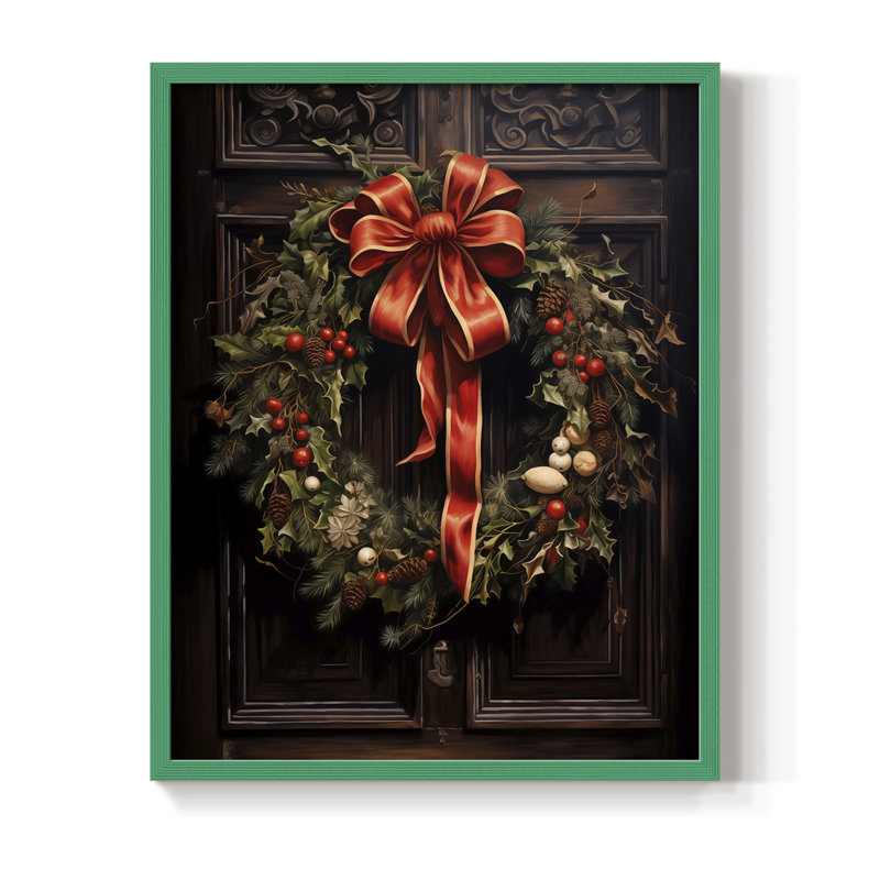 «Christmas Holiday Art DCL XXII», reproduction encadrée - bois massif