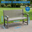 Banc d'extérieur en résine toutes saisons (brun-gris)-377526426