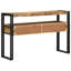 Natural Wood Solid Rough Mango Wood 120 X 33 X 75 Cm Side Table
