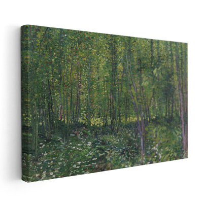 Arbres et sous-bois, 1887, reproduction d'art sur toile