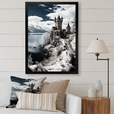 Allemagne, beau paysage noir et blanc sur toile