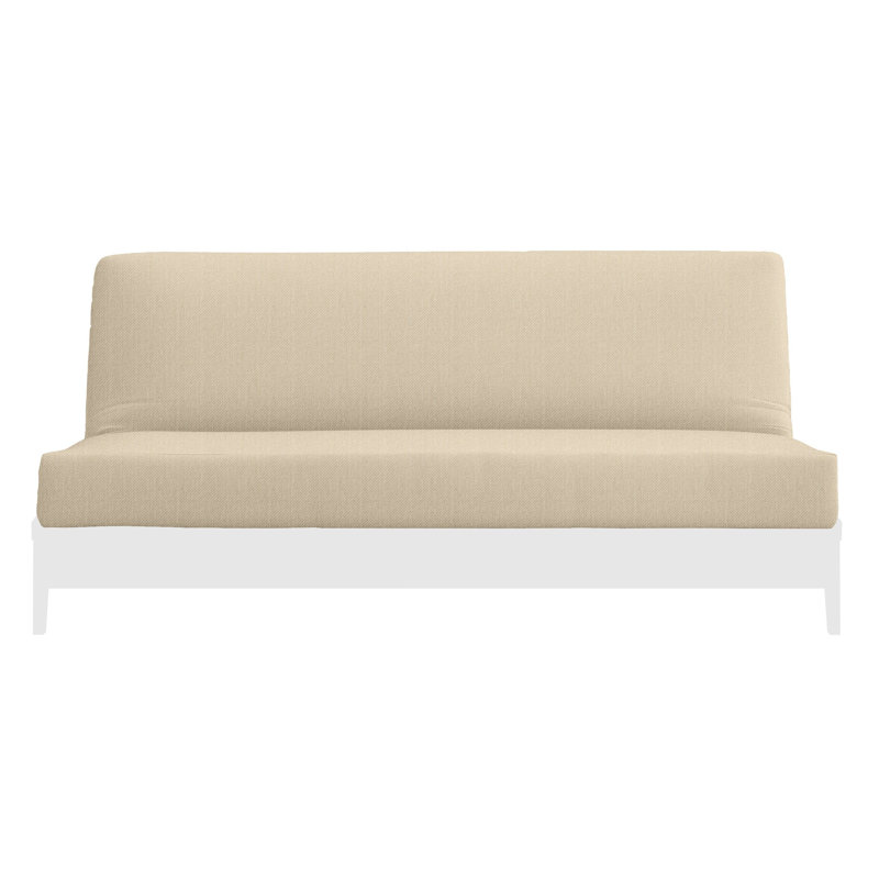 Housse de futon 100% coton, Grand lit, Coton naturel