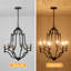 Lustre de style bougie classique / traditionnel à 6 lumières pour le salon, la cuisine, le vestibule, le vestibule et le vestibule