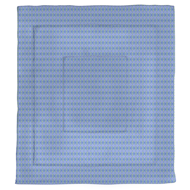 Édredon réversible simple Katelyn Elizabeth, Édredon simple, Bleu / vert
