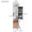 Armoire à bijoux pleine grandeur à miroir pivotant à 360 °