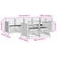 247cm Wide Patio Sectional Set