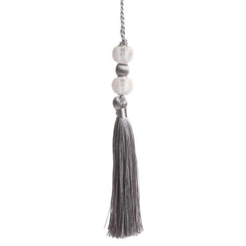 Keomi Fabric 17cm Curtain Tieback, Grey