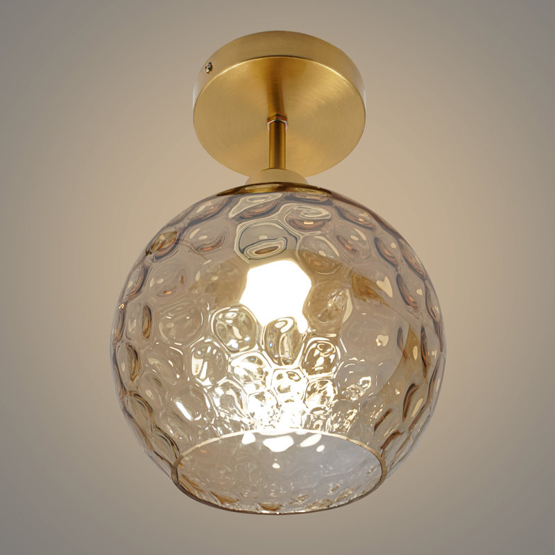 Plafonnier doré sans lumière E26