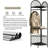 Corner Coat Rack With Storage Shelf And Basket, Freestanding Metal Hall Tree With Hooks For Entryway, Bedroom, Living Room - Space Saving Design