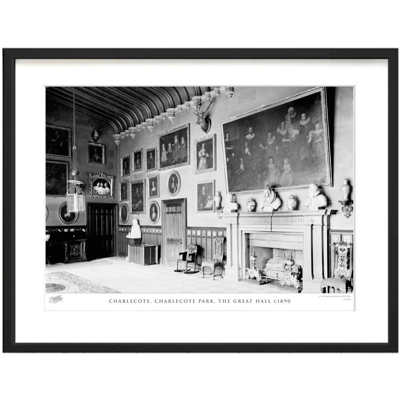 Charlecote, Charlecote Park, The Great Hall C1890 by Francis Frith - Single Picture Frame Print, 60cm H x 80cm W x 2.3cm D