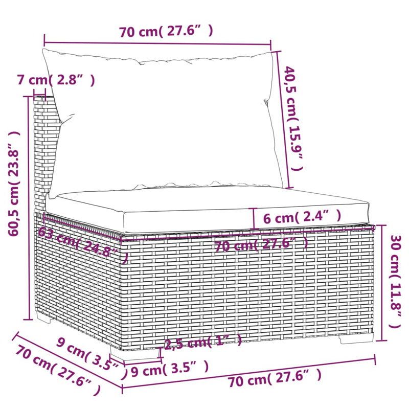 Sofa Seating Group with Cushions