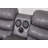 68.89" Faux Leather Loveseat with Recline and Bluetooth Speakers-116403599