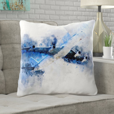 Fresno Plane Throw Pillow
