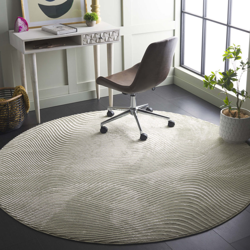 Tapis abstrait Latellis Performance, Rond 6 pi 7 po