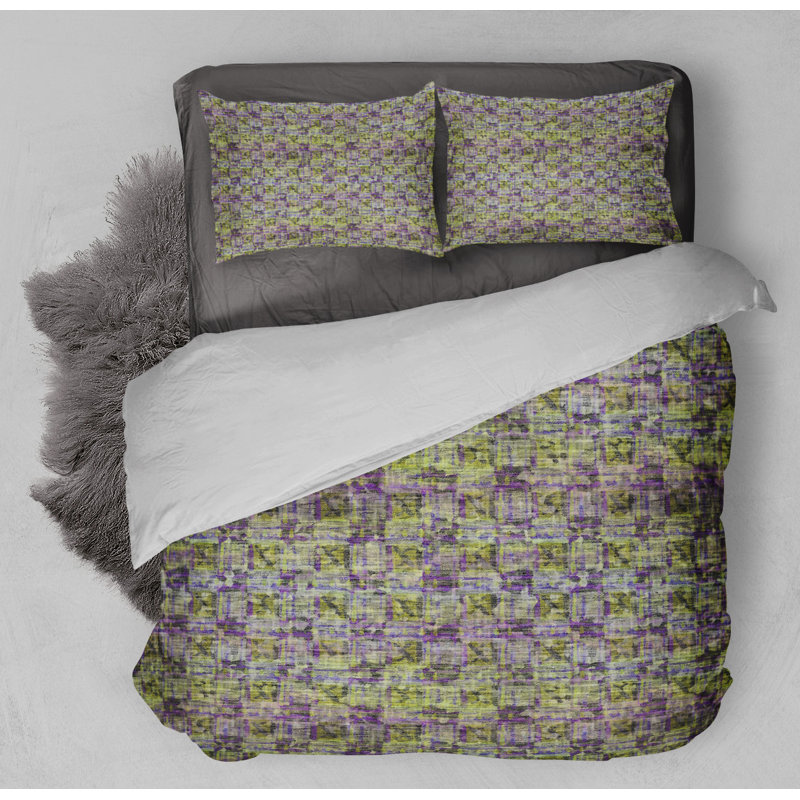 Polyester Geometric Shapes Comforter, King Comforter + 2 King Pillowcases