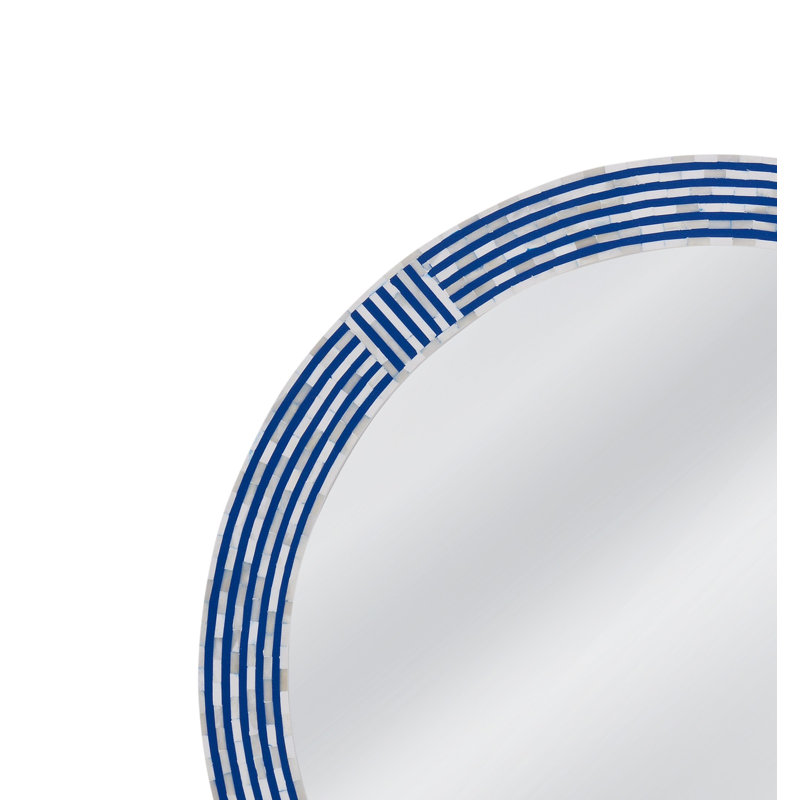  Miroir mural bleu