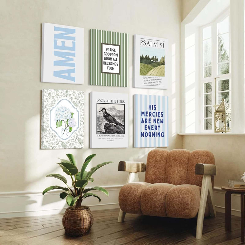 6 Piece Wrapped Canvas Print