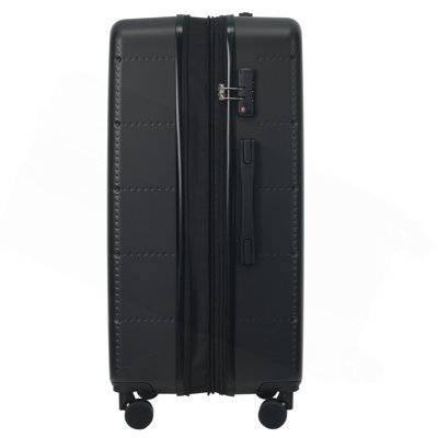 Hardside Luggage Set 5 Piece With Bags,20IN Half-Opening Carry On Luggage With USB Port, Expandable 24IN 28IN Luggage With Double Spinner Wheels TSA L