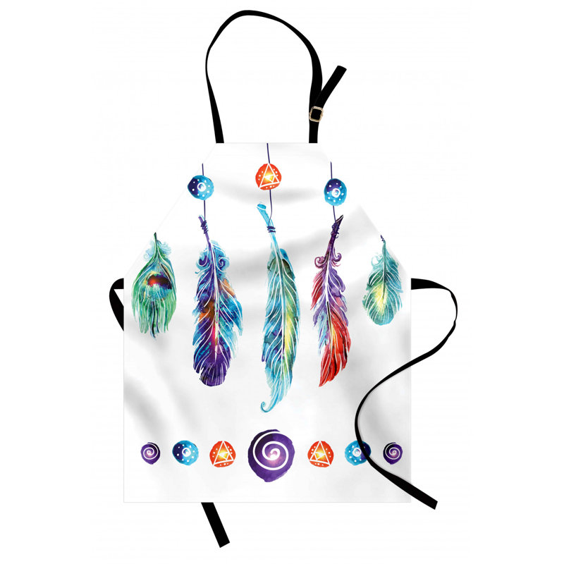 Tablier de groupes de plumes tribal