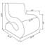 Chaise courbée sans accoudoirs Austin Boucle-1692117277