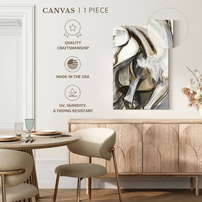 Avery Horse Abstraction II, 51" H x 34" W