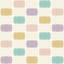 Tapis beige / bleu sarcelle / mauve en polyester tissé à la machine Mcevoy-1749345302