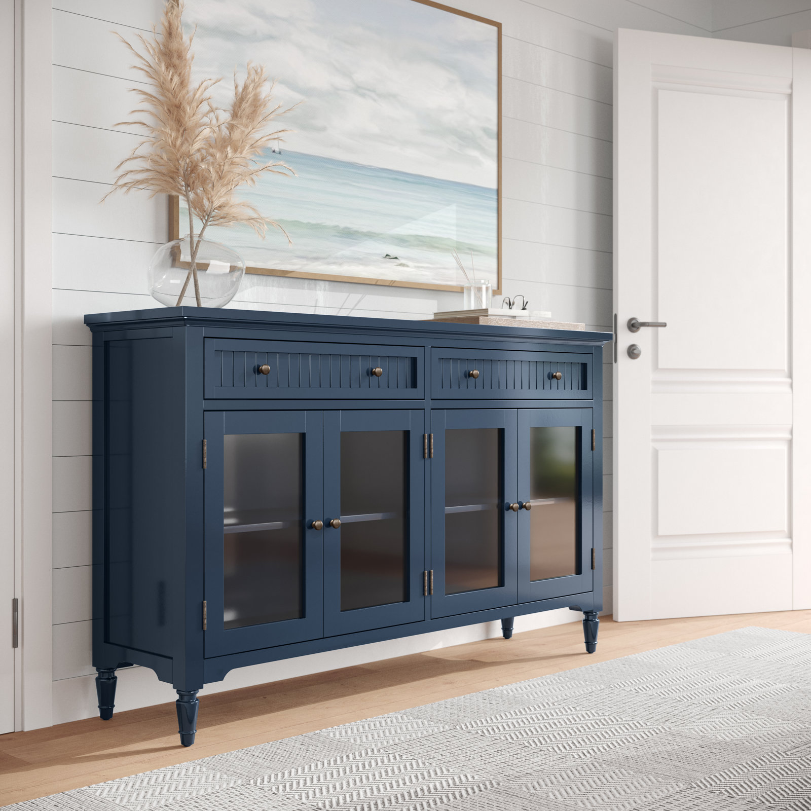Pearce Acacia Sideboard, Blue