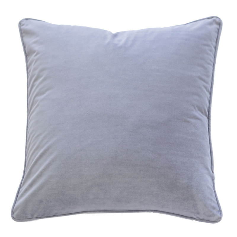  Square Pillow Cover & Insert, Silver