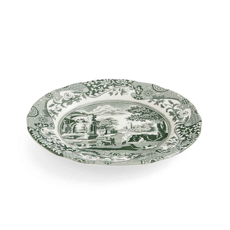 Heritage Green Italian 6.5" Bread & Butter Plates, Set of 4