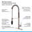 VANITYFAIR Pull Down Kitchen Faucet