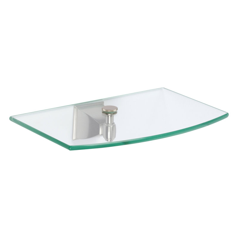 Quattro Bracket Shelf, Satin Nickel