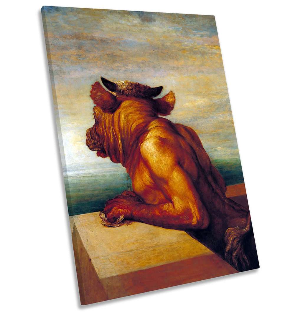 George Frederic Watts Minotaur Picture CANVAS WALL ART Portrait Print