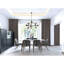 Lustre 10 lumières avec finition noire